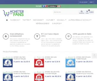 Acheter-Des-Fans.com(Acheter fans réseaux sociaux) Screenshot