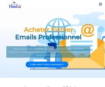 Acheter-Fichier-Email-Professionnel.com(Acheter bases emails professionnels) Screenshot