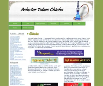 Achetertabacchicha.com(Acheter Tabac a Chicha) Screenshot