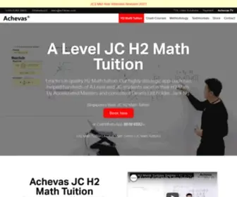 Achevas.com(JC H2 Math Specialist) Screenshot