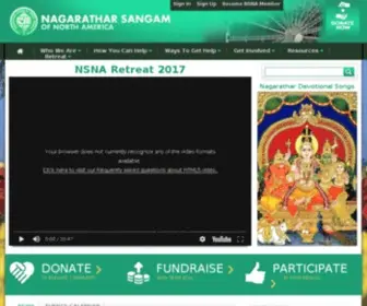 Achi.org(Nagarathar Sangam of North America) Screenshot