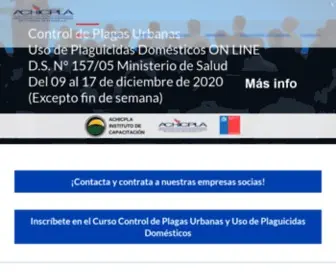 AchicPla.cl(Asociación Chilena de Empresas de Control de Plagas) Screenshot