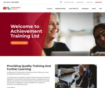 Achievementtraining.com(Achievement Training offer Courses and Apprenticeships in Plymouth. Our objective) Screenshot