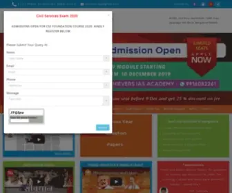 Achieveriasclasses.com(Achievers IAS Academy) Screenshot
