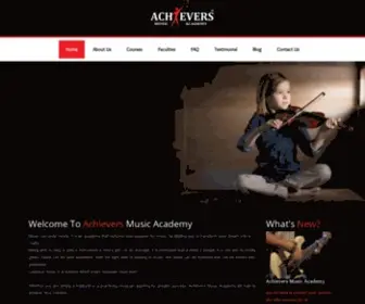 Achieversmusic.com(Achievers Music Academy) Screenshot