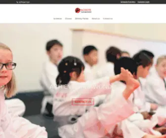 Achievetaekwondo.com(Achieve Taekwondo) Screenshot