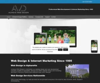 Achievewebdesign.com(Web Design In Alpharetta GA) Screenshot
