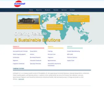 Achiewell.com(Manufacturer of reliable & sustainable solutions) Screenshot