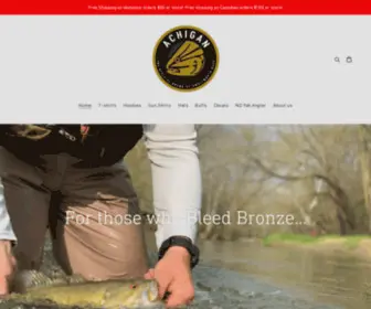 Achiganbrand.com(The Official Brand of Smallmouth Bass) Screenshot