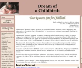 Achildbirth.com(Childbirth) Screenshot