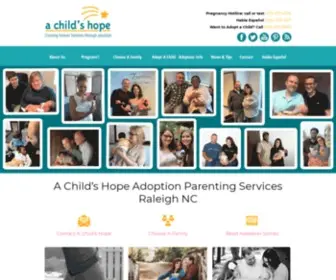 Achildshope.com(A Child's Hope) Screenshot