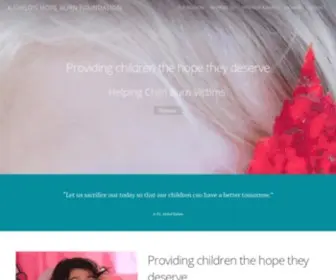 Achildshopefdn.org(A Child's Hope Burn Foundation) Screenshot