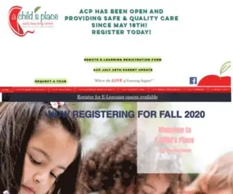 Achildsplacedaycare.com(A Child's Place Early Learning Center) Screenshot