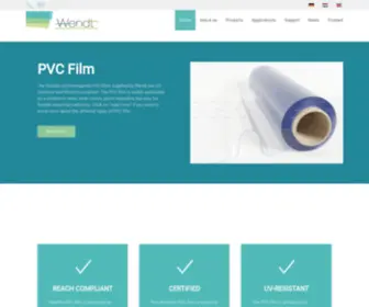 Achilles-Wendt.com(European Supplier of Transparent PVC Film and CSM Fabric) Screenshot