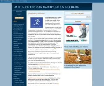 Achillesblog.com(Achilles Tendon Injury Recovery Blog) Screenshot