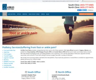 Achillesfootclinic.com(Achilles Foot Clinic) Screenshot