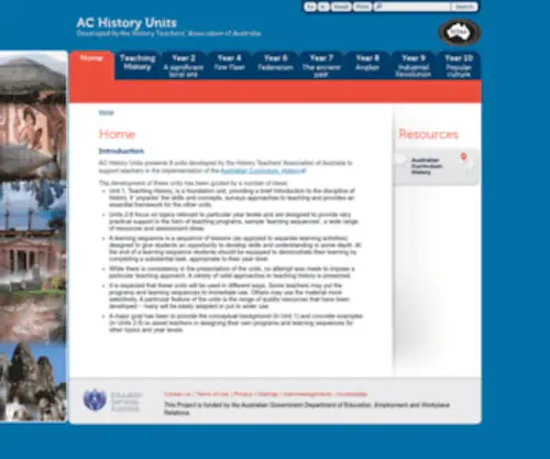 Achistoryunits.edu.au(Achistoryunits) Screenshot