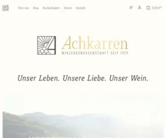 Achkarrer-Wein.com(Pure Weinkultur aus dem Kaiserstuhl) Screenshot