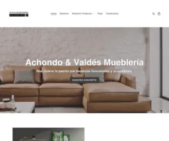 Achondoyvaldes.cl(Achondo & Valdés Mueblería) Screenshot