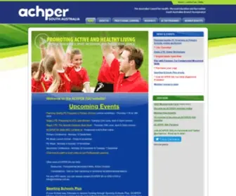 Achpersa.com.au(The ACHPER (SA) website) Screenshot