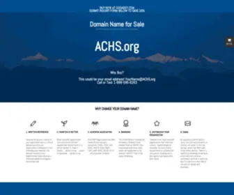 ACHS.org(achs) Screenshot