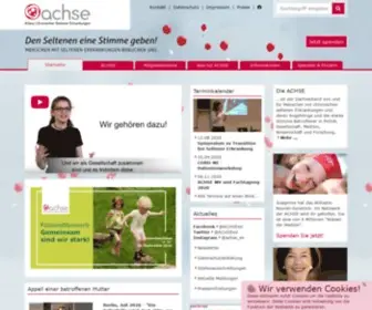 Achse-Online.de(Allianz Chronischer Seltener Erkrankungen) Screenshot