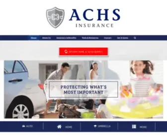 Achsinsurance.com(ACHS Insurance Company) Screenshot