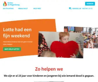 Achterderegenboog.nl(Stichting Achter de Regenboog) Screenshot