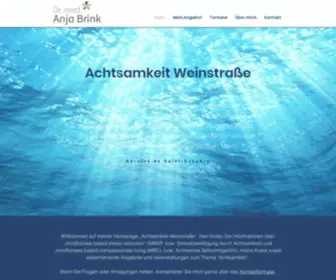 Achtsamkeit-Weinstrasse.com(Stressbewältigung) Screenshot