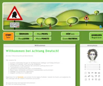 Achtung-Deutsch.com(Achtung Deutsch) Screenshot