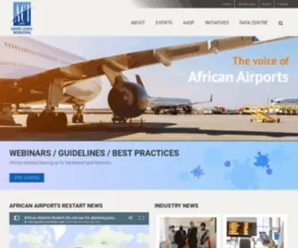 Aci-Africa.aero(The Voice of African Airports) Screenshot