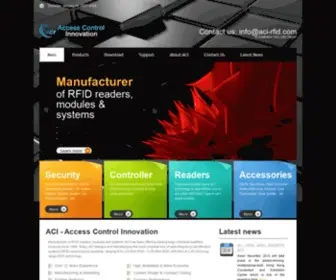 Aci-Rfid.com(Access Control Innovation) Screenshot