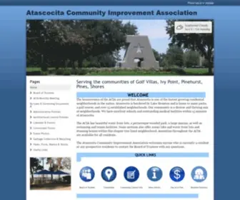 Aciahomeowners.org(Atascocita Community Improvement Association) Screenshot