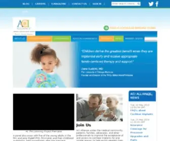 Acialliance.org(American Cochlear Implant Alliance) Screenshot