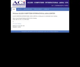 Aciasialtd.com(Allied Computer International ( Asia ) Ltd) Screenshot