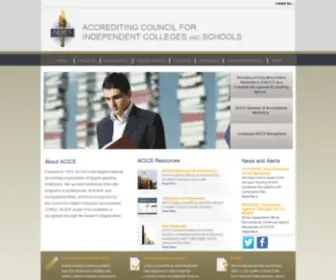 Acics.org(Accrediting Council for Independent Colleges & Schools) Screenshot