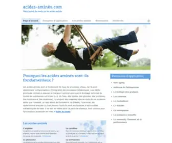 Acides-Amines.com(Acides-aminés.com) Screenshot