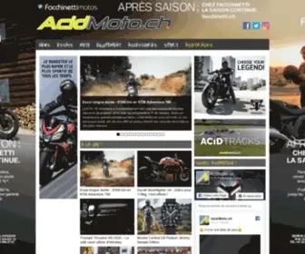 Acidmoto.ch(Le site suisse de l'information moto) Screenshot