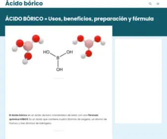 Acidoborico.info(ÁCIDO BÓRICO) Screenshot