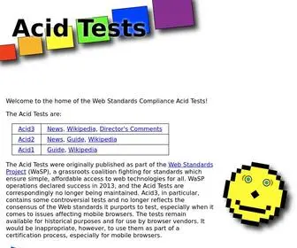 Acidtests.org(Acid Tests) Screenshot