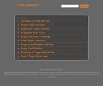 Acidyoga.org(De beste bron van informatie over acidyoga) Screenshot