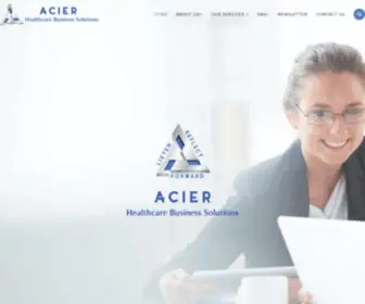 Acierhbs.com(Acier Healthcare Business Solutions) Screenshot