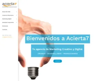 Acierta7.com(Agencia Marketing Digital y Creativo en Rivas Vaciamadrid) Screenshot