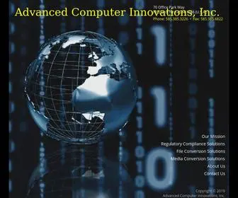 Acii.com(Advanced Computer Innovations) Screenshot