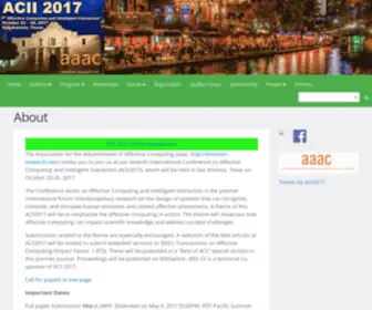 Acii2017.org(ACII 2017) Screenshot
