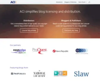 Aci.info(Newstex is a free service) Screenshot