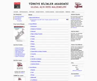 Acikders.org.tr(TÜBA) Screenshot