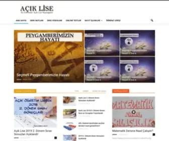 Aciklise.com.tr(AÖL) Screenshot