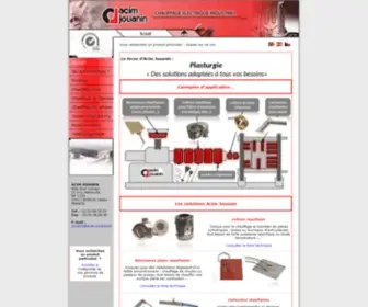 Acim-Jouanin.fr(Résistances électriques chauffantes pour l’industrie) Screenshot