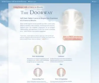 Acimcourses.com(ACIM Courses with David Hoffmeister) Screenshot